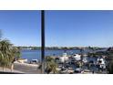 Stunning waterfront view from condo, overlooking marina at 1260 Dolphin Bay Way # 303, Sarasota, FL 34242