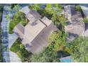 Aerial view showcasing the home's location and surrounding area at 5625 Pipers Waite # 9, Sarasota, FL 34235