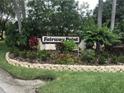 Landscaped entrance sign for Fairway Point community at 7092 W Country Club N Dr, Sarasota, FL 34243