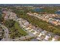 Aerial view showcasing a home's location in a residential community at 1748 Still River Dr, Venice, FL 34293