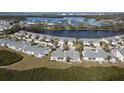 An aerial view showcasing a home's location within a larger community at 919 Waterside Ln, Bradenton, FL 34209