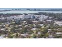 Aerial view showing home's location near water and medical center at 2264 Floyd St, Sarasota, FL 34239