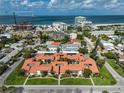 Aerial view of condo complex near the beach with ocean views at 800 S Blvd Of Presidents # 12, Sarasota, FL 34236