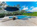 Relaxing pool and spa with ample patio space for lounging at 12219 23Rd E St, Parrish, FL 34219