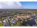 Wide aerial view showing home's location in a residential neighborhood at 14901 17Th E Ave, Bradenton, FL 34212