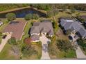 Property view showcasing house, pool, and surrounding landscape at 14901 17Th E Ave, Bradenton, FL 34212