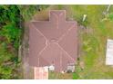 Top-down view of the house and surrounding property at 20255 Macon Ln, Port Charlotte, FL 33952