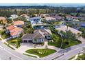 Bird's-eye view of a single-Gathering home in a waterfront community at 12334 Baypointe Ter, Cortez, FL 34215