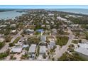 Bird's eye view showcasing home's location in a residential area at 600 Fox St, Longboat Key, FL 34228