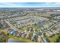High-angle view showcasing a home's location in a community at 12240 Whisper Lake Dr, Bradenton, FL 34211