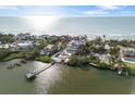 Luxury waterfront home community with private docks at 144 N Casey Key Rd, Osprey, FL 34229