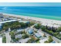 Aerial view of a beachfront property near the ocean at 5613 Gulf Dr, Holmes Beach, FL 34217