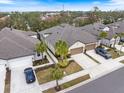 Community overview featuring houses and a water feature at 6077 Amberly Dr, Bradenton, FL 34208