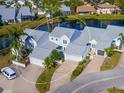 Aerial view of a townhome community near a lake at 3523 52Nd W Ave, Bradenton, FL 34210