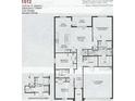 One-story floor plan with 3 bedrooms, 2 baths, and 2-car garage at 2664 Averland Loop, North Port, FL 34287