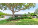 Charming ranch home with a large tree and manicured lawn at 2502 Alpine Ave, Sarasota, FL 34239