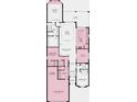 One-story home floor plan with 3 bedrooms, 2 car garage, and study at 10129 Silent Night Ln, Sarasota, FL 34241