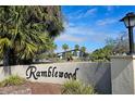 Community entrance sign of the Ramblewood neighborhood at 3333 Ramblewood Ct, Sarasota, FL 34237