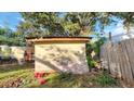 Exterior view of a small storage shed in the backyard at 4352 17Th S Ave, St Petersburg, FL 33711