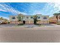 Townhouse exterior with attached garages and landscaping at 7325 Skybird Rd, Bradenton, FL 34209