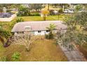 Aerial view of single-story home showcasing the property and surrounding landscape at 6222 Brentwood Ave, Sarasota, FL 34231