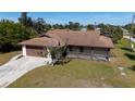 Bird's eye view of a house and surrounding landscape at 7450 Ebro Rd, Englewood, FL 34224