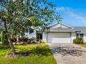 Charming single-story home with a two-car garage, manicured lawn, and beautiful curb appeal at 1666 Pintail Way # 9, Sarasota, FL 34231