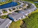 Aerial view showcasing a home's location in a community at 941 Waterside Ln, Bradenton, FL 34209