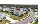 Aerial view of single-Gathering home in residential neighborhood at 7521 Ridgelake Cir, Bradenton, FL 34203