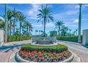 Bird Key community entrance with fountain and landscaping at 531 N Spoonbill Dr, Sarasota, FL 34236