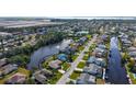 Bird's eye view of the house, highlighting its waterfront location at 4503 Coral Lake Dr, Bradenton, FL 34210