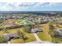 This aerial view shows the property's location within a peaceful residential neighborhood at 1573 Shadow Ridge Cir, Sarasota, FL 34240