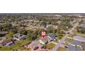 Aerial view showcasing the home's location within a residential neighborhood at 207 Santarem Cir, Punta Gorda, FL 33983