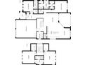 Two-story home floor plan, showing bedrooms, bathrooms, and open living areas at 2182 Wisteria St, Sarasota, FL 34239