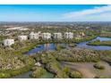 Expansive aerial view of waterfront property at 393 N Point Rd # 604, Osprey, FL 34229