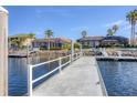 Private dock with access to the water, perfect for boating at 129 12Th E Ave, Palmetto, FL 34221