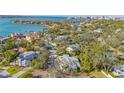 Aerial view showcasing home's location and waterfront access at 2133 Oriole Dr, Sarasota, FL 34239