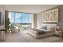Bright bedroom with city views and comfy seating at 1703 Main St # 1103, Sarasota, FL 34236