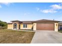 Newly built single-story house with attached garage at 1790 S Biscayne Dr, North Port, FL 34287