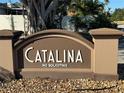 Community sign for Catalina, featuring a decorative stone base and manicured landscaping at 1119 76Th Nw St, Bradenton, FL 34209