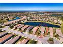 Bird's eye view of the house and surrounding community at 4824 Heinman Cv, Palmetto, FL 34221