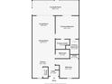 Detailed floor plan showcasing the layout of the primary bedroom, kitchen, living room, and bathrooms at 5376 Royal Palm Ave # 5376, Sarasota, FL 34234