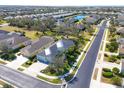 Aerial view showcasing home's location in a desirable neighborhood at 2006 Red Lake Run, Bradenton, FL 34211