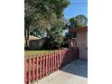 View of backyard with shed and fence at 1807 49Th W Ave, Bradenton, FL 34207