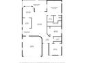 Detailed floor plan of the house with dimensions for each room at 4920 82Nd E Pl, Sarasota, FL 34243