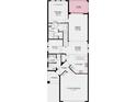 Two-story home floor plan, featuring a kitchen, great room, and primary suite at 8548 Snowfall St, Sarasota, FL 34241
