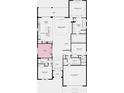 Detailed floor plan showcasing the layout of the home with labeled rooms and dimensions at 26896 Victoria Pl, Punta Gorda, FL 33955
