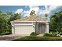 Charming single-Gathering home with a two-car garage, neutral colors, and a well-manicured lawn at 26931 Lark Ct, Punta Gorda, FL 33955