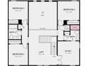 Second floor plan featuring bedrooms, baths, loft, and study at 8513 Golden Dawn Ct, Sarasota, FL 34241