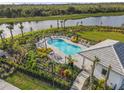 A private community pool and sundeck enhance outdoor living at 8609 Evening Dr, Sarasota, FL 34241